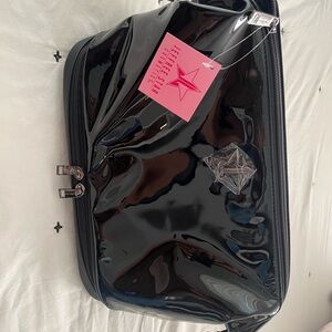 Glossy Black Cosmetic Bag